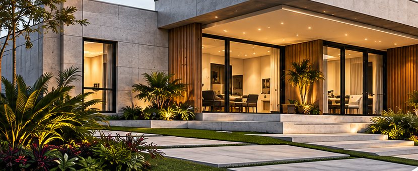 Casa tradicional moderna construída pela House Concrete